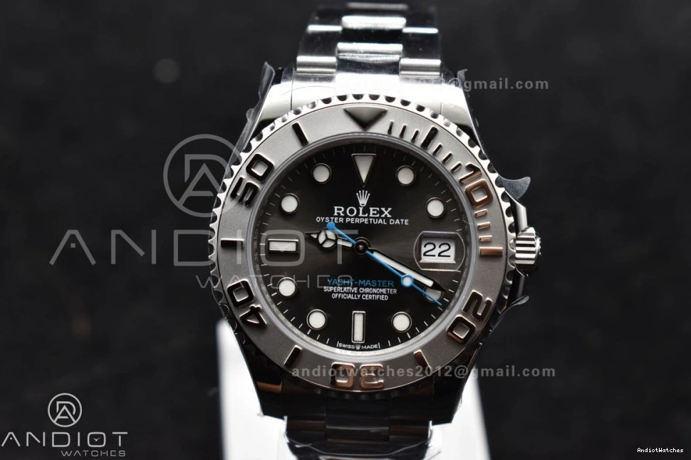 268622 A Yacht-Master Best CVSF Dial Case and Edition 316L 37mm Gray Bracelet Effortless SS 1215 1:1 0127